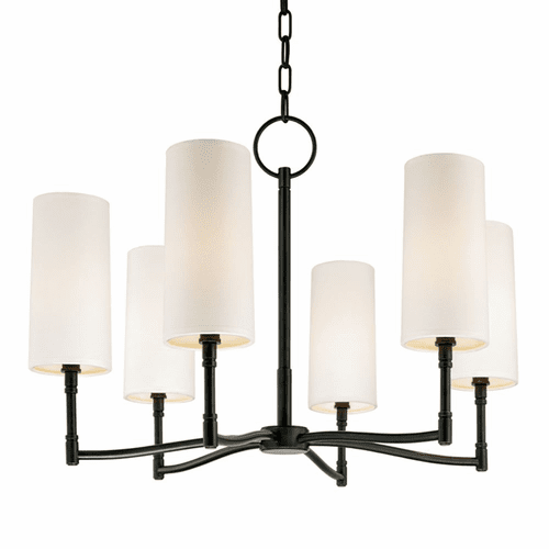 Hudson Valley Dillon 6-LT Chandelier - Old Bronze - 366-OB