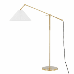 Hudson Valley Dorset 1 Light Floor Lamp - Aged Brass - MDSL512-AGB Hudson Valley Dorset 1 Light Floor Lamp - Aged Brass - MDSL512-AGB
