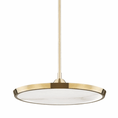 Hudson Valley Draper Large LED Pendant - Aged Brass - 3621-AGB