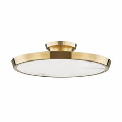 Hudson Valley Draper LED Flush Mount - Aged Brass - 3600-AGB