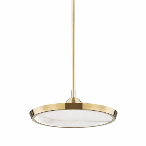Hudson Valley Draper Small LED Pendant - Aged Brass - 3616-AGB