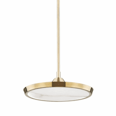 Hudson Valley Draper Small LED Pendant - Aged Brass - 3616-AGB