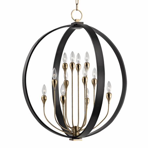Hudson Valley Dresden 12-LT Chandelier - Aged Old Bronze - 6730-AOB