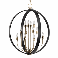 Hudson Valley Dresden 12-LT Chandelier - Aged Old Bronze - 6730-AOB