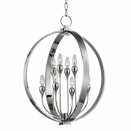 Hudson Valley Dresden 8-LT Chandelier - Polished Nickel - 6722-PN