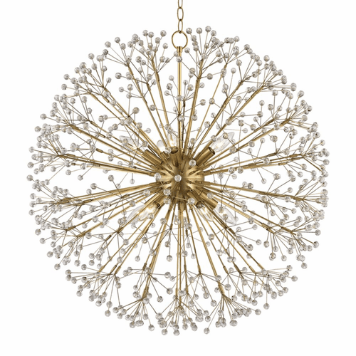 Hudson Valley Dunkirk 10-LT Chandelier - Aged Brass - 6030-AGB