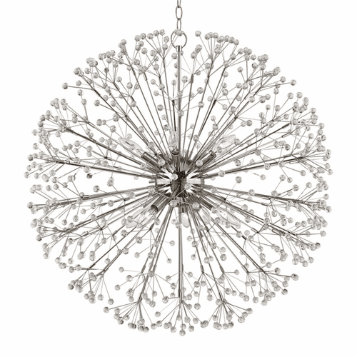 Hudson Valley Dunkirk 10-LT Chandelier - Polished Nickel - 6030-PN
