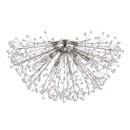 Hudson Valley Dunkirk 6 Light Semi Flush - Polished Nickel - 6028-PN