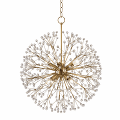 Hudson Valley Dunkirk 8-LT Chandelier - Aged Brass - 6020-AGB