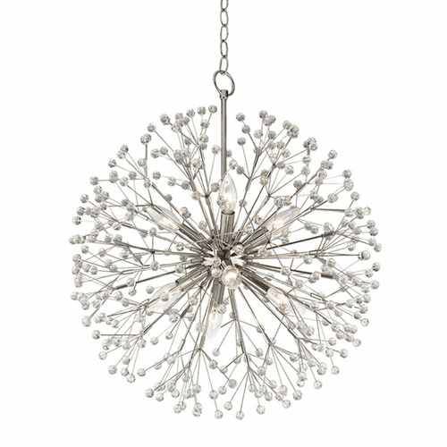 Hudson Valley Dunkirk 8-LT Chandelier - Polished Nickel - 6020-PN