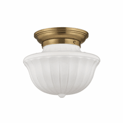 Hudson Valley Dutchess 1-LT Medium Flush Mount - Aged Brass - 5012F-AGB