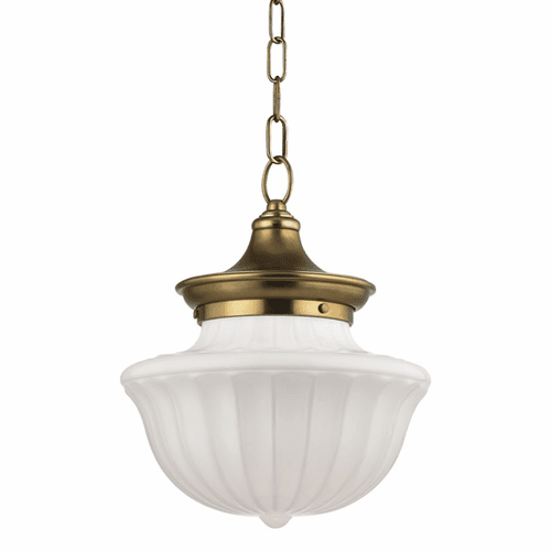 Hudson Valley Dutchess 1-LT Medium Pendant - Aged Brass - 5012-AGB