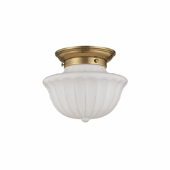 Hudson Valley Dutchess 1-LT Small Flush Mount - Aged Brass - 5009F-AGB