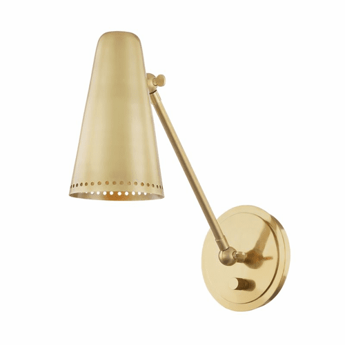 Hudson Valley Easley 1 Light Wall Sconce - Aged Brass - 6731-AGB
