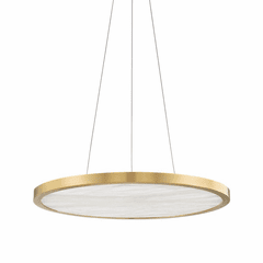 Hudson Valley Eastport 24" 1-LT LED Pendant - Aged Brass - 6324-AGB