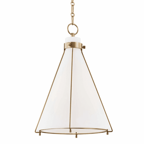 Hudson Valley Eldridge 1-LT Pendant - Aged Brass - 7316-AGB