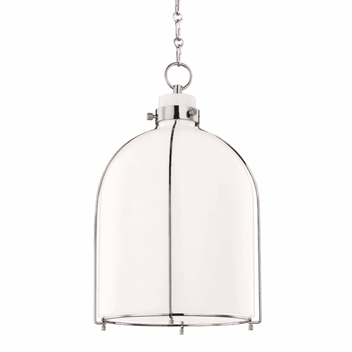 Hudson Valley Eldridge 1-LT Pendant - Polished Nickel - 7314-PN