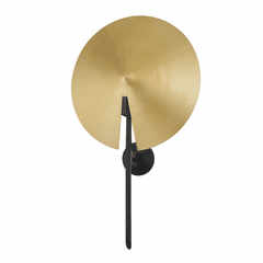 Hudson Valley Equilibrium 1-LT Wall Sconce - Aged Brass/Black - 9701-AGB/BK
