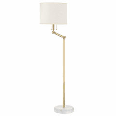 Hudson Valley Essex 2 Light Floor Lamp - Aged Brass - MDSL151-AGB Hudson Valley Essex 2 Light Floor Lamp - Aged Brass - MDSL151-AGB