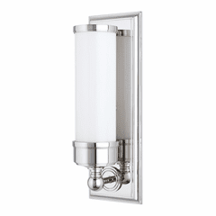 Hudson Valley Everett 1-LT Bath Light Bracket - Polished Nickel - 371-PN