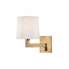 Hudson Valley Fairport 1-LT Wall Sconce - Aged Brass - 5931-AGB