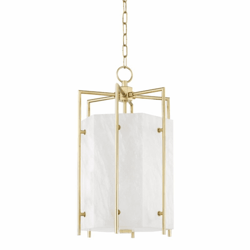 Hudson Valley Flatbush 4 Light Small Pendant - Aged Brass - 7014-AGB