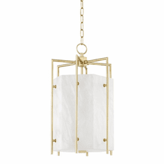 Hudson Valley Flatbush 4 Light Small Pendant - Aged Brass - 7014-AGB