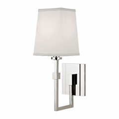 Hudson Valley Fletcher 1-LT Wall Sconce - Polished Nickel - 1361-PN