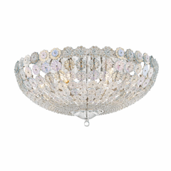 Hudson Valley Floral Park 6-LT Flush Mount - Polished Nickel - 8222-PN