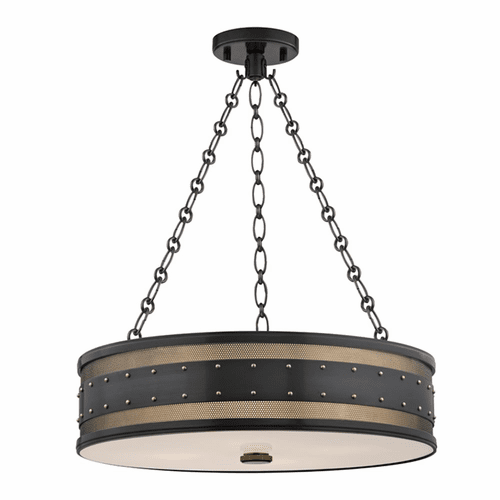 Hudson Valley Gaines 4-LT Pendant - Aged Old Bronze - 2222-AOB