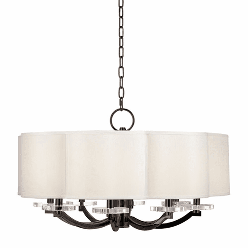 Hudson Valley Garrison 8-LT Chandelier - Old Bronze - 1432-OB