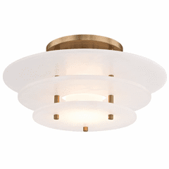 Hudson Valley Gatsby LED Flush Mount - Aged Brass - 9016F-AGB