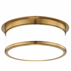 Hudson Valley Geneva 2-LT Flush Mount - Aged Brass - 712-AGB