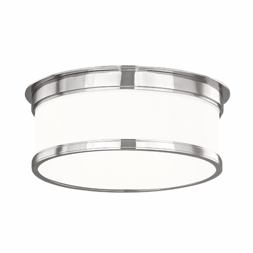 Hudson Valley Geneva 2-LT Flush Mount - Polished Nickel - 712-PN