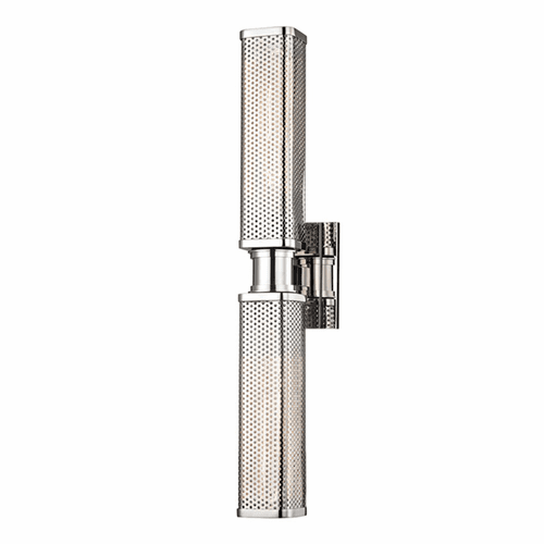 Hudson Valley Gibbs 2-LT Wall Sconce - Polished Nickel - 7032-PN