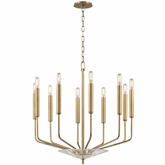 Hudson Valley Gideon 10-LT Chandelier - Aged Brass - 2610-AGB