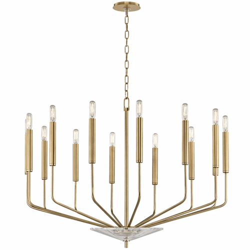 Hudson Valley Gideon 14-LT Chandelier - Aged Brass - 2614-AGB