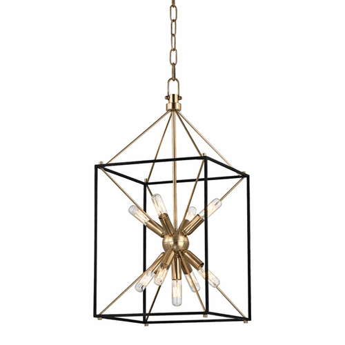 Hudson Valley Glendale 9-LT Pendant - Aged Brass - 8912-AGB