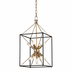 Hudson Valley Glendale 9-LT Pendant - Aged Brass - 8912-AGB