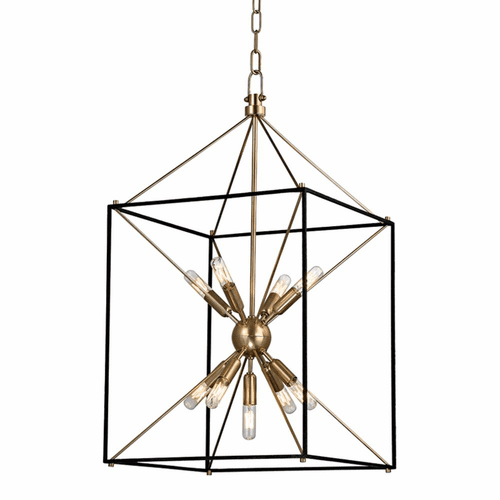 Hudson Valley Glendale 9-LT Pendant - Aged Brass - 8916-AGB