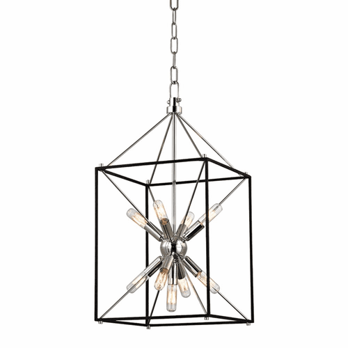 Hudson Valley Glendale 9-LT Pendant - Polished Nickel - 8912-PN