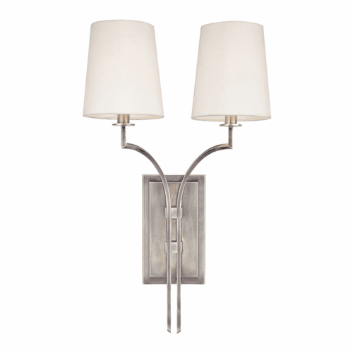 Hudson Valley Glenford 2-LT Wall Sconce - Antique Nickel - 3112-AN