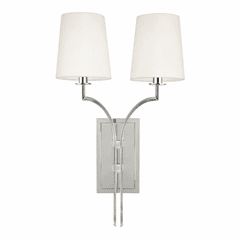 Hudson Valley Glenford 2-LT Wall Sconce - Polished Nickel - 3112-PN