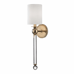 Hudson Valley Gordon 1-LT Wall Sconce - Aged Brass - 6031-AGB Hudson Valley Gordon 1-LT Wall Sconce - Aged Brass - 6031-AGB