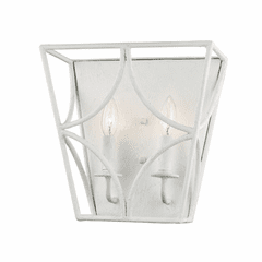 Hudson Valley Green Point 2-LT Wall Sconce - White Plaster - 4800-WP