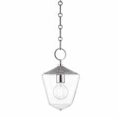 Hudson Valley Greene 1-LT Small Pendant - Polished Nickel - 8308-PN