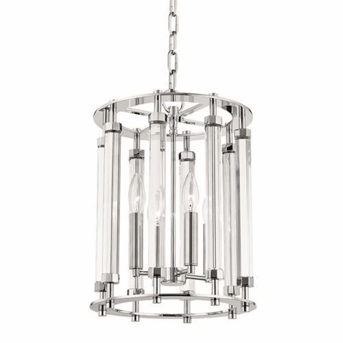 Hudson Valley Haddon 4-LT Pendant - Polished Nickel - 2812-PN