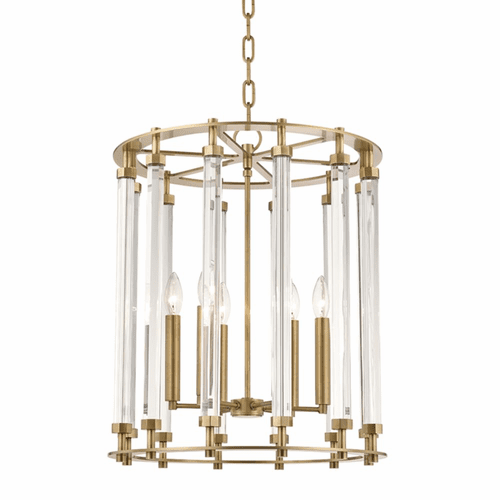 Hudson Valley Haddon 6-LT Pendant - Aged Brass - 2818-AGB