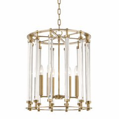 Hudson Valley Haddon 6-LT Pendant - Aged Brass - 2818-AGB
