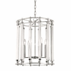 Hudson Valley Haddon 6-LT Pendant - Polished Nickel - 2818-PN